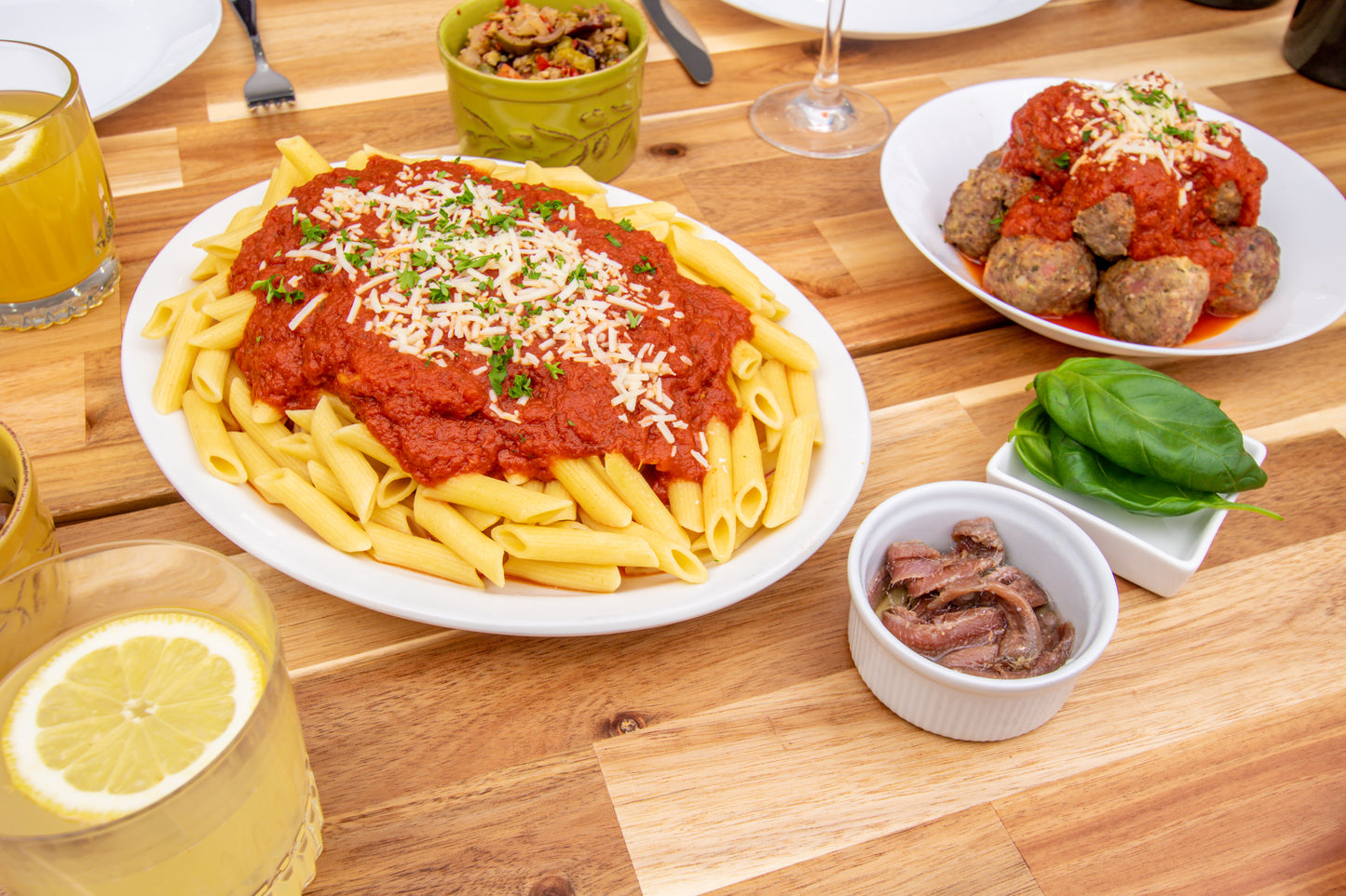 #1: Penne with Meatballs