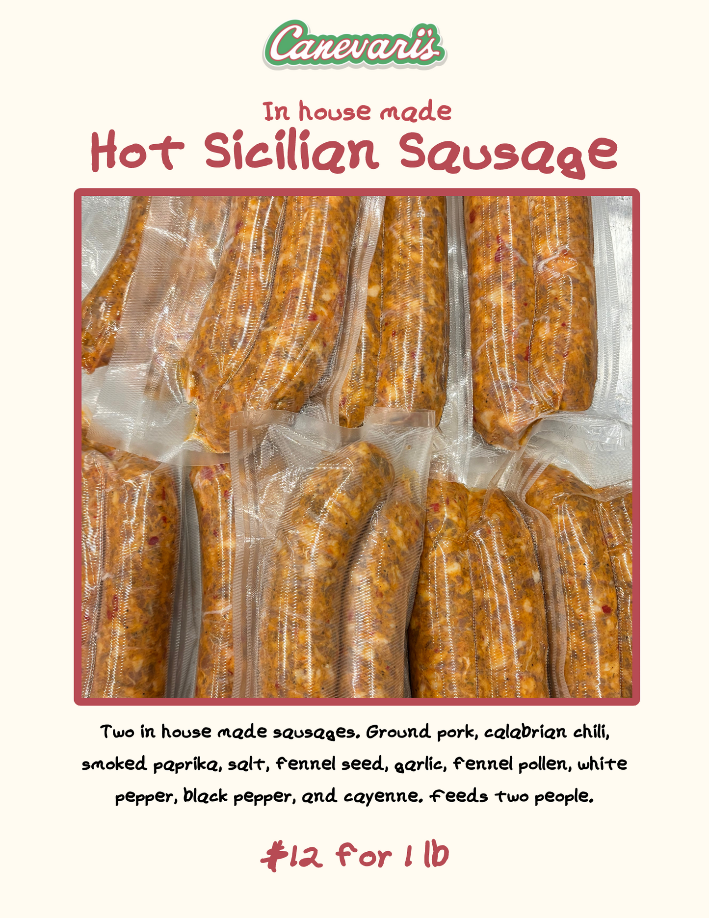 Hot Sicilian Sausage